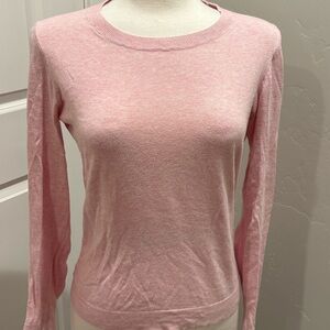 J. Crew Soft Pink Long Sleeve Sweater Lightweight Cozy Comfy Size Small